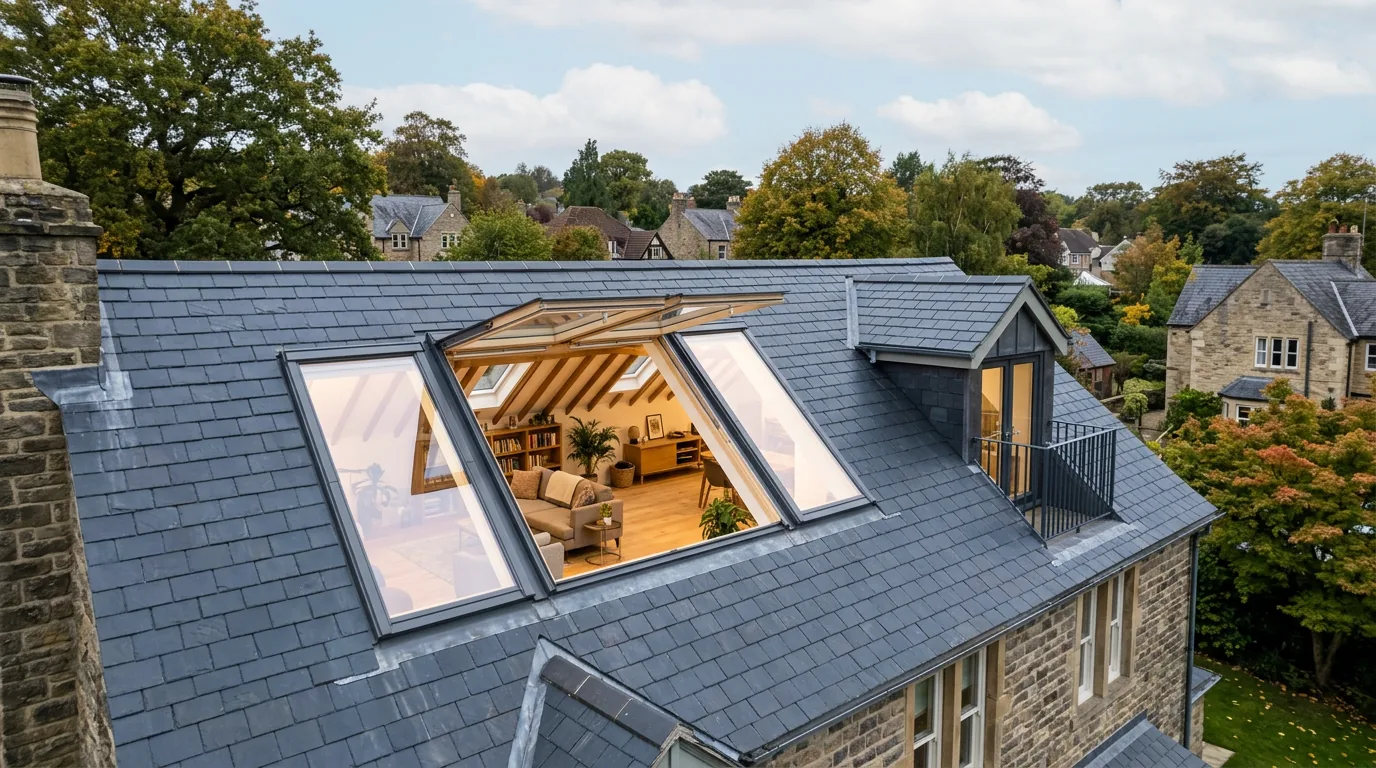 Charpente de toiture et pose de velux